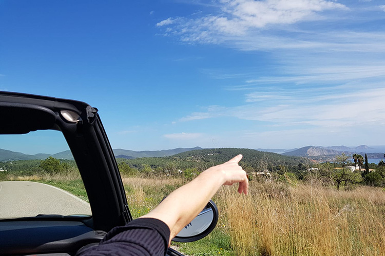 A Ibiza roads landscape