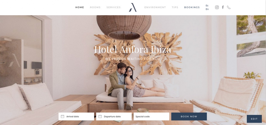 Hotel Anfora New website