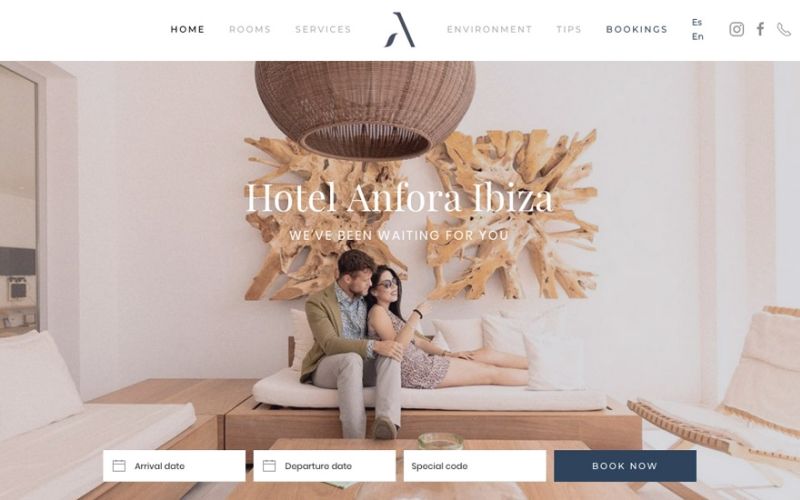 50th anniversary: Hotel Anfora has a new website